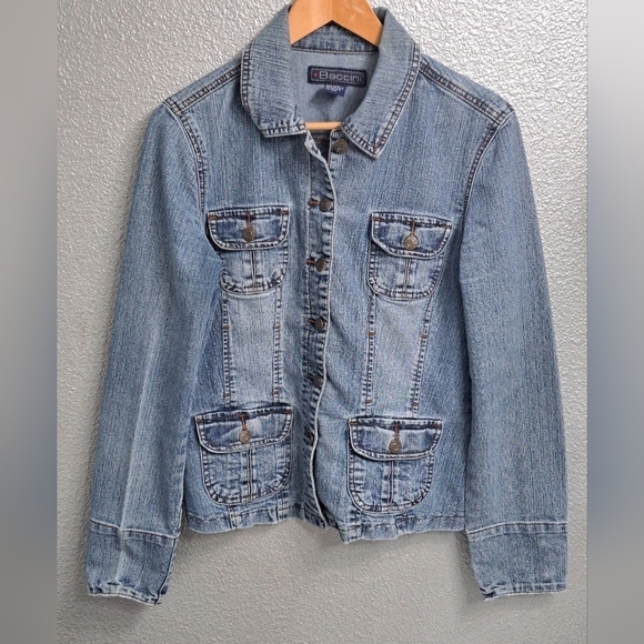 Baccini Women's Jean Jacket   Size S - Picture 6 of 11